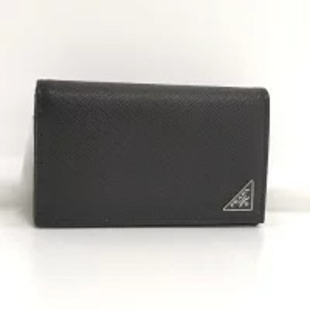 Prada Business Card Saffiano Leather Black